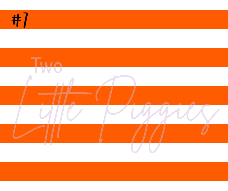 Printed Vinyl - Cheer - Navy and Orange