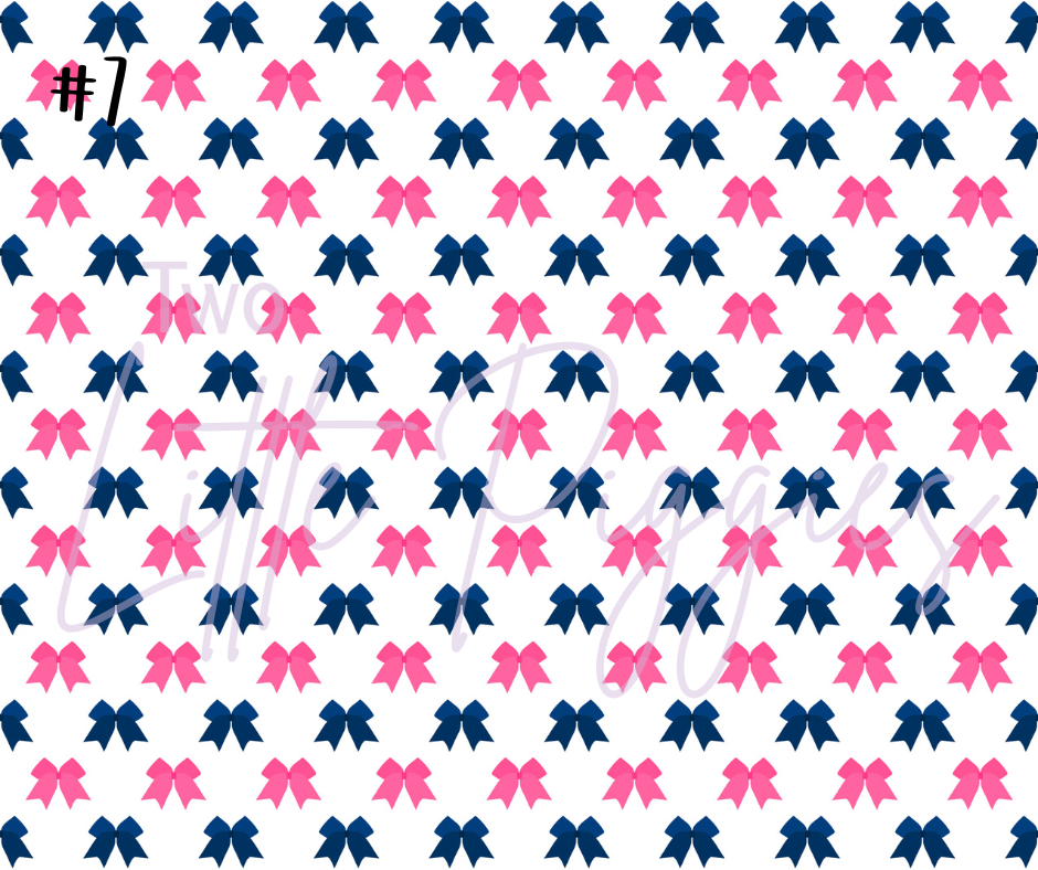 Printed Vinyl - Cheer - Pink and Navy