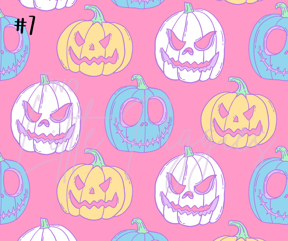 Printed Vinyl - Halloween Pastel Collection