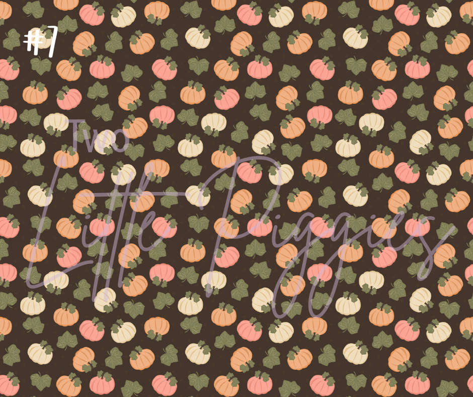 Printed Vinyl - Fall Pumpkins