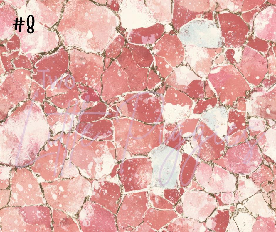 Printed Vinyl - Cracked Crystals