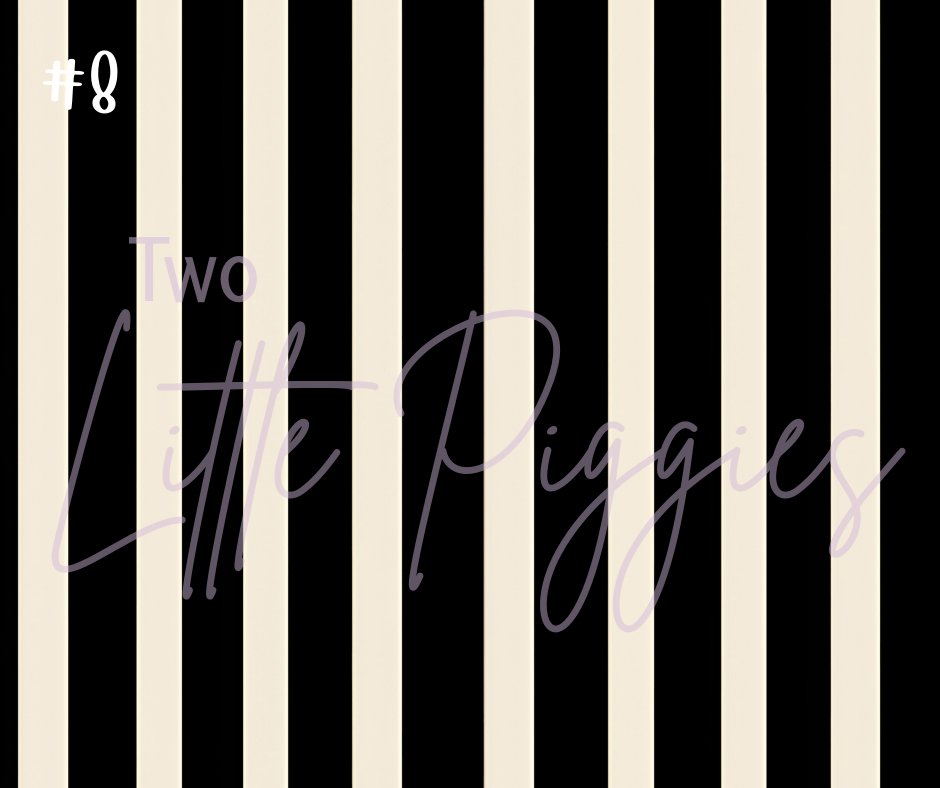 Printed Vinyl - Black and White Bows