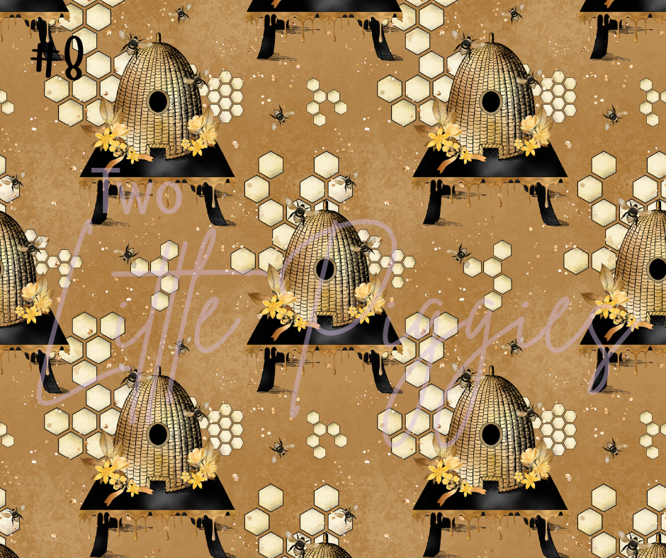 Printed Vinyl - Bumbling Bees