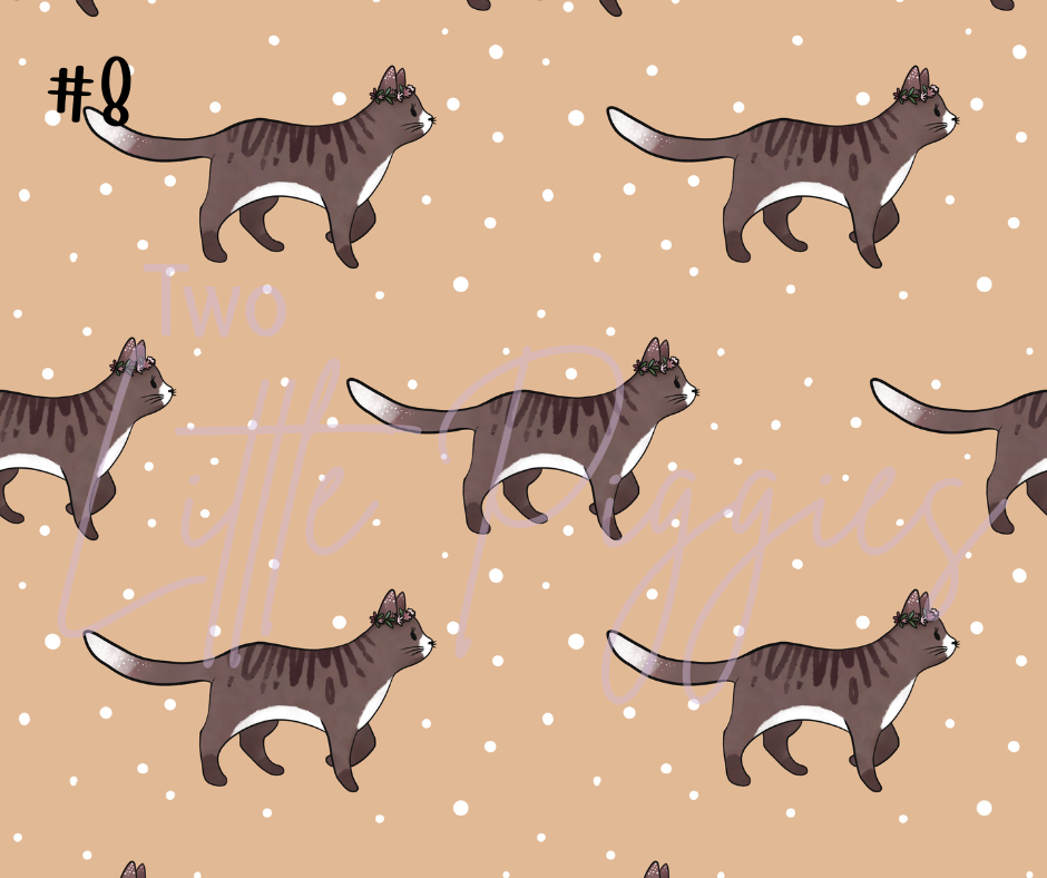 Printed Vinyl - Cute Cats