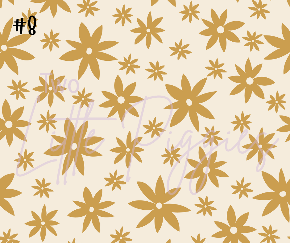 Printed Vinyl - Checkers - Earthy Insects