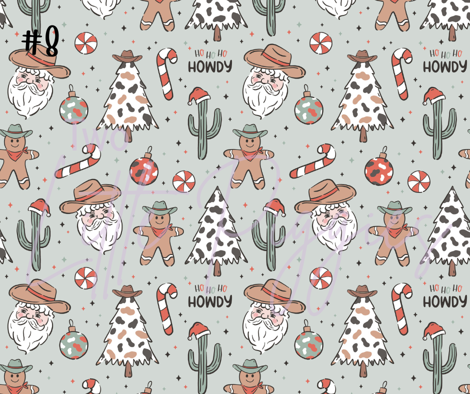 Printed Vinyl - Howdy Christmas