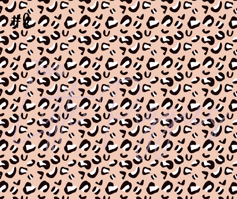 Printed Vinyl - Blush Safari