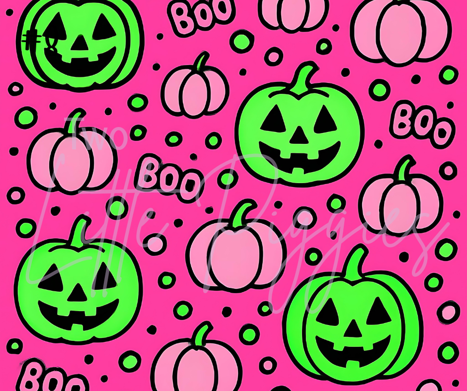 Printed Vinyl - Halloween - Neon Halloween