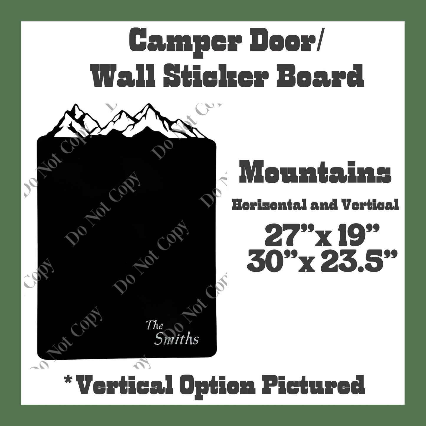 Camper Adventure Sticker Board