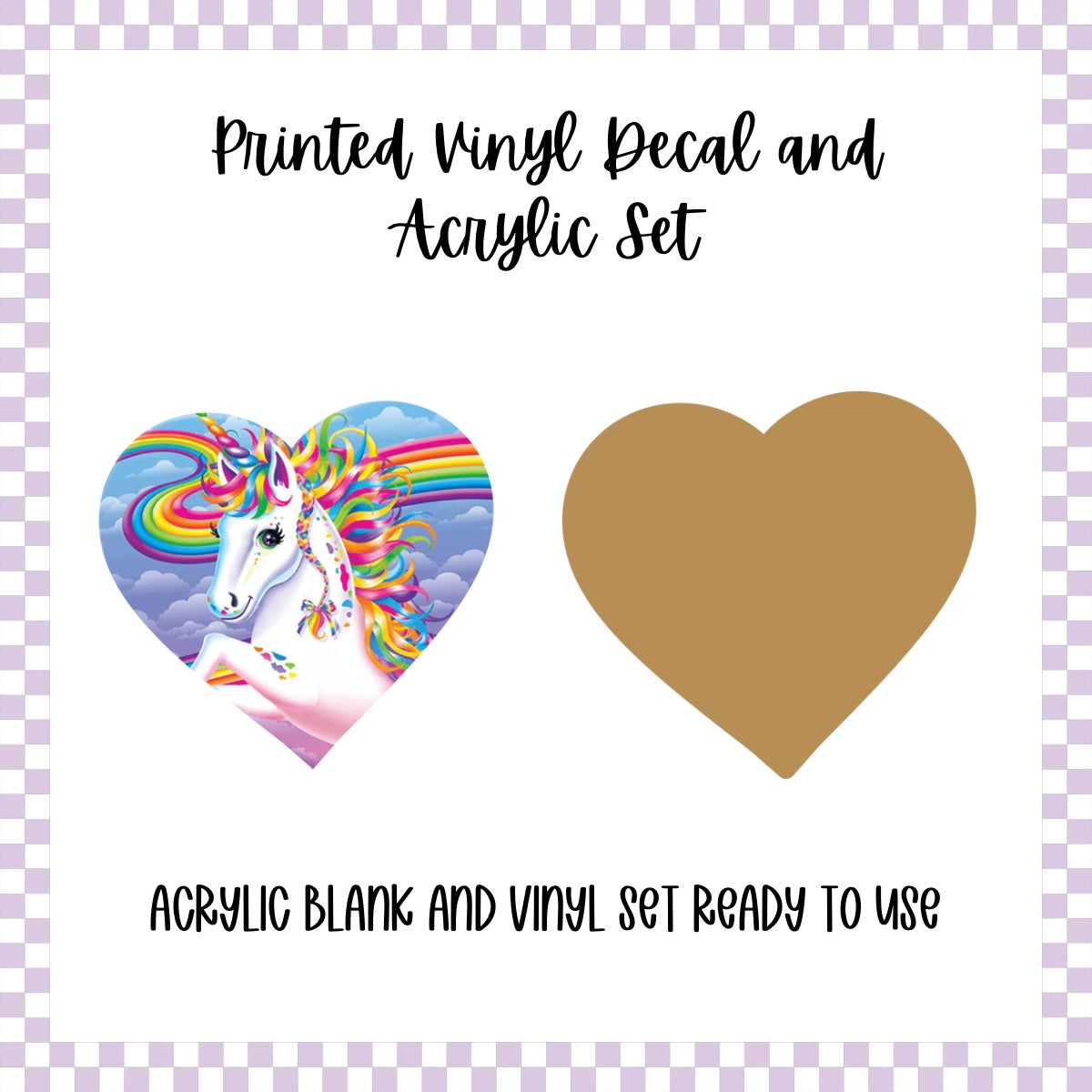 Printed Vinyl and Acrylic Set - LF Inspired- Markie