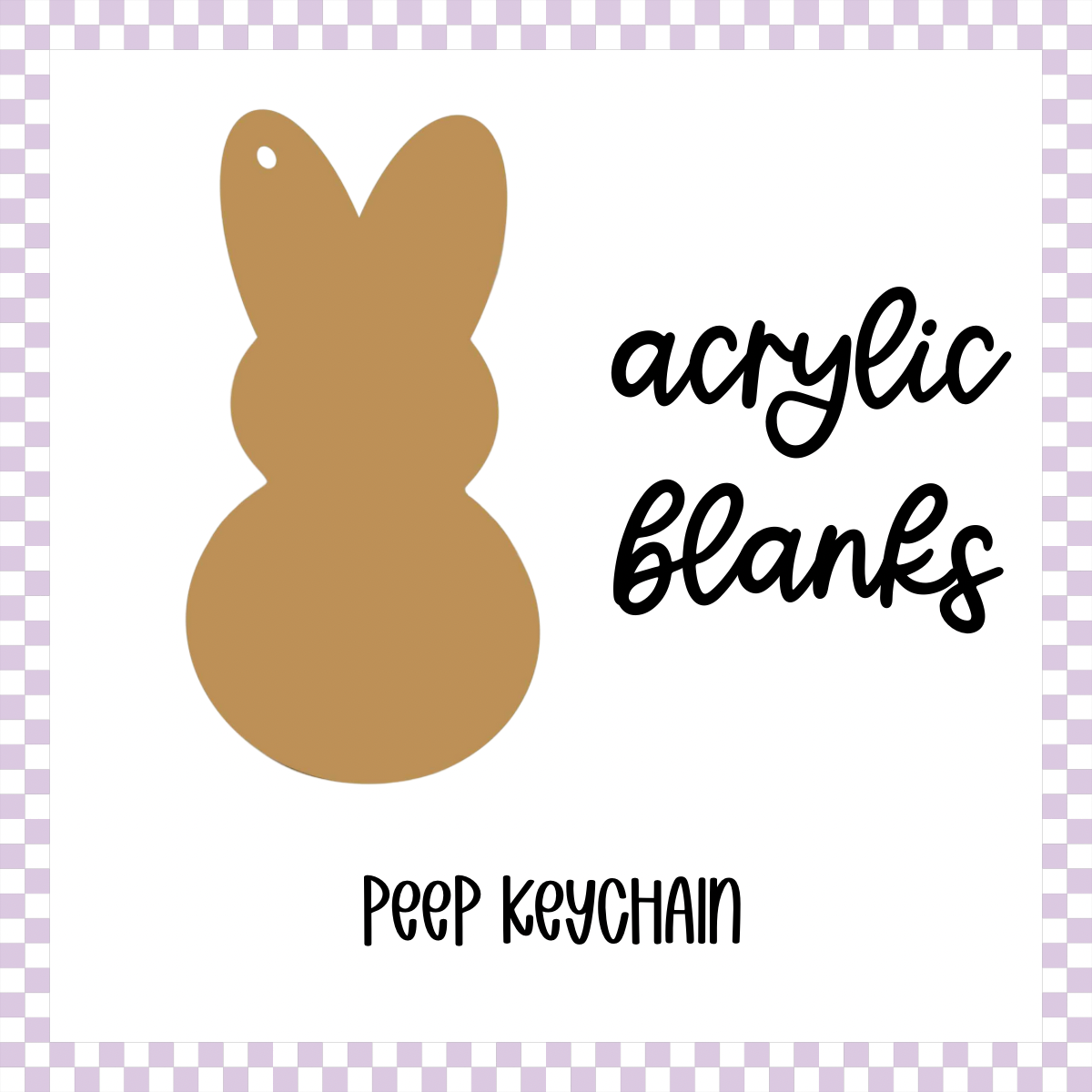 Acrylic Blank - Peep (3pc)
