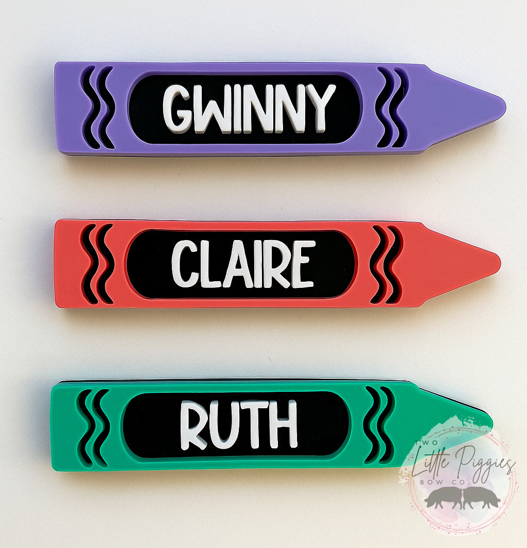 Crayon Hair Clips