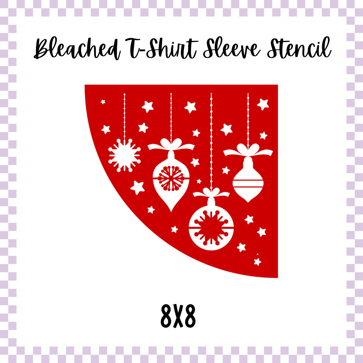 Bleached Tshirt Stencil - Ornaments