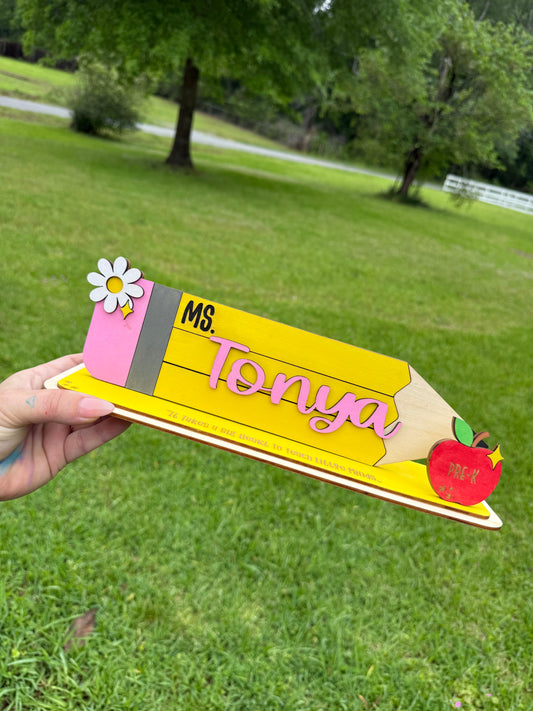 Teacher Desk Name Plate