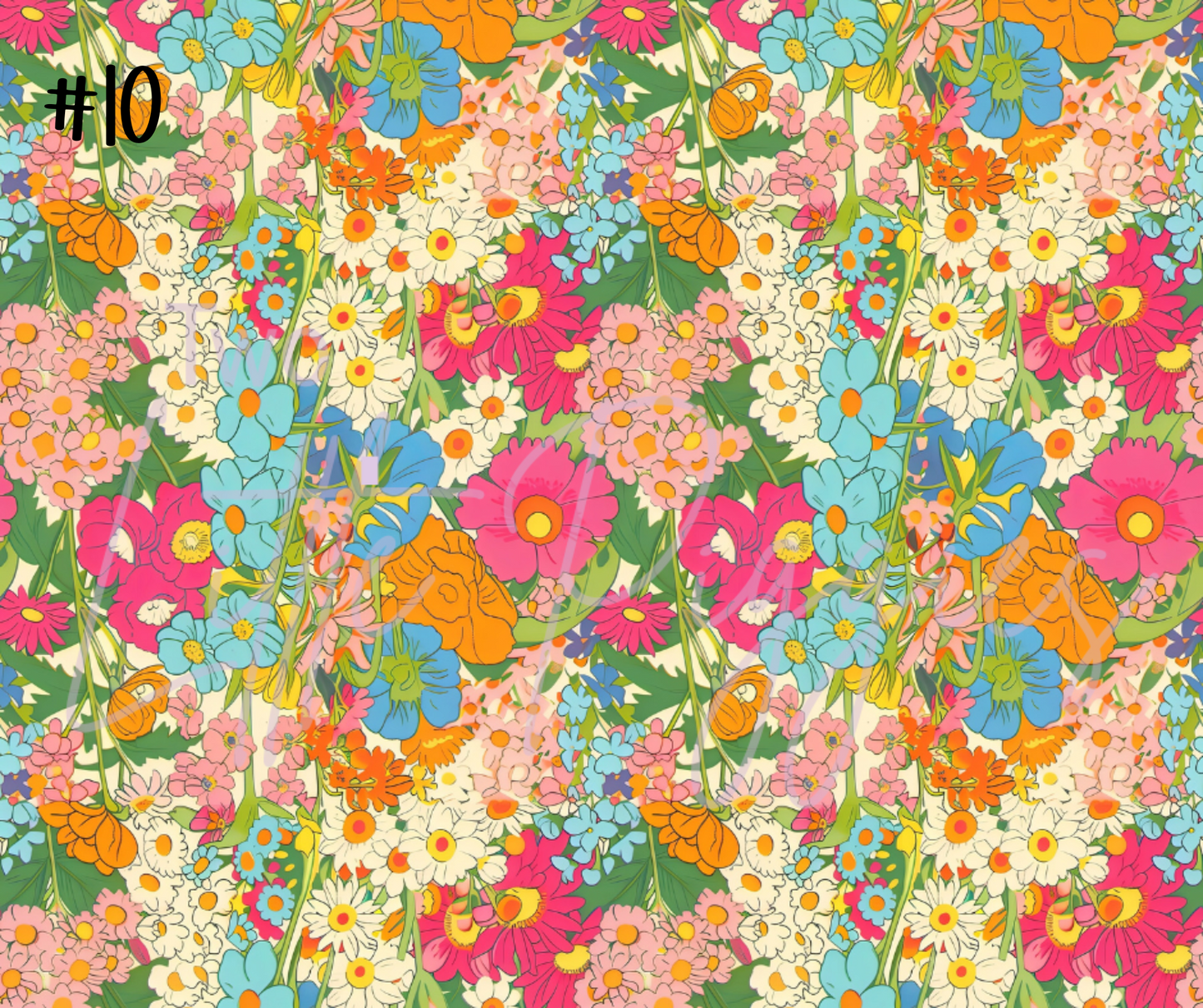 Printed Vinyl - Summer Floral Collection