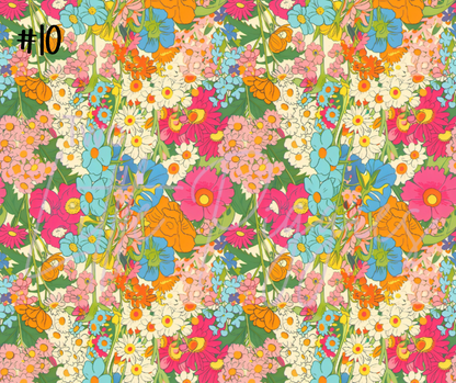 Printed Vinyl - Summer Floral Collection