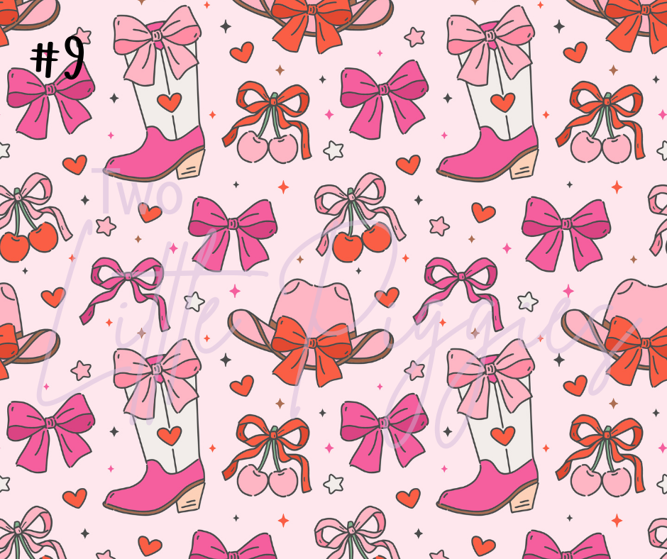 Printed Vinyl - Valentine - Cowgirl