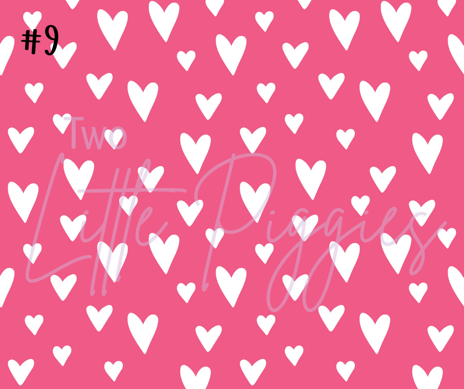 Printed Vinyl - Valentine Hearts