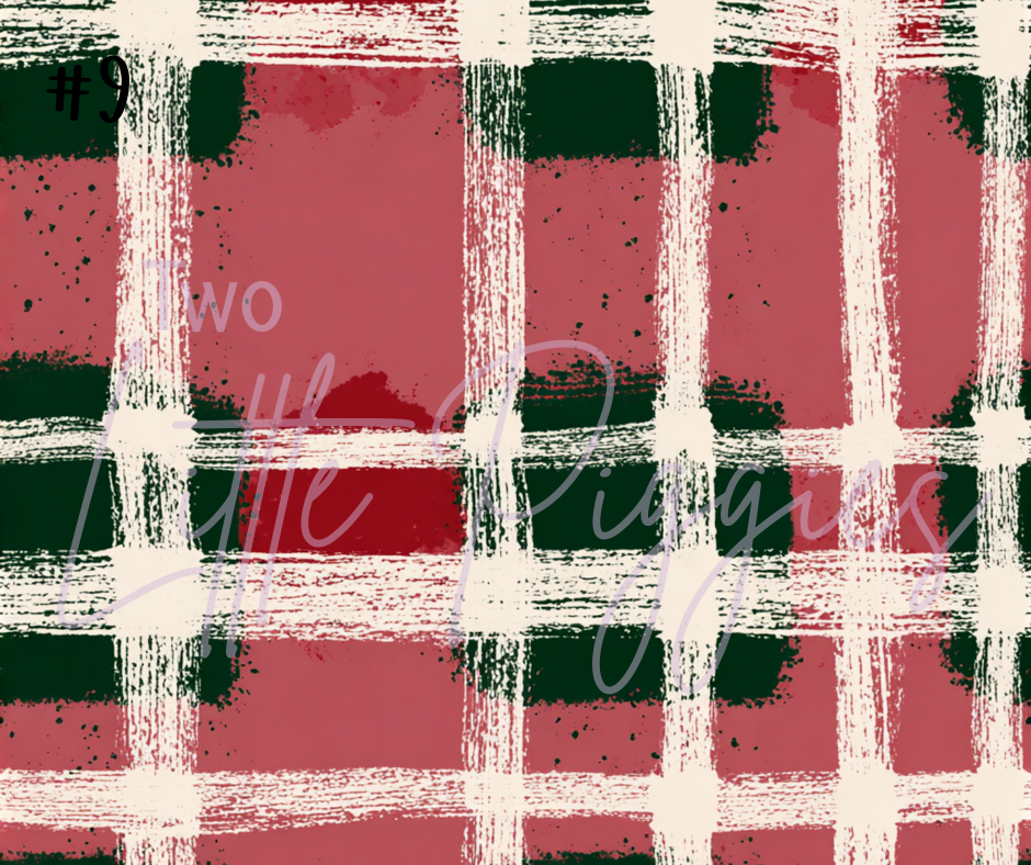 Printed Vinyl - Hand Drawn Christmas