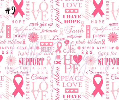 Printed Vinyl - Breast Cancer Awareness