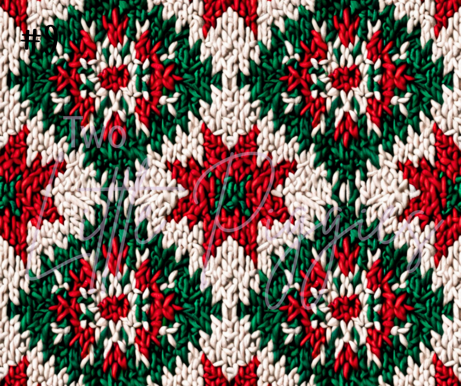 Printed Vinyl - Christmas Knits