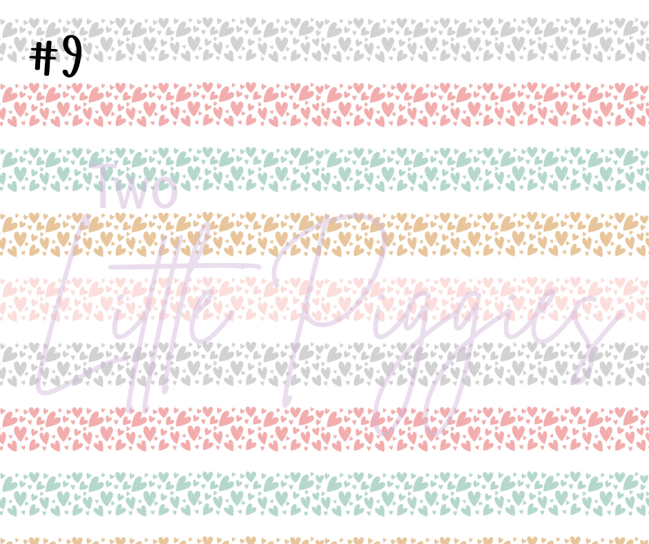 Printed Vinyl - Pastel Rainbow