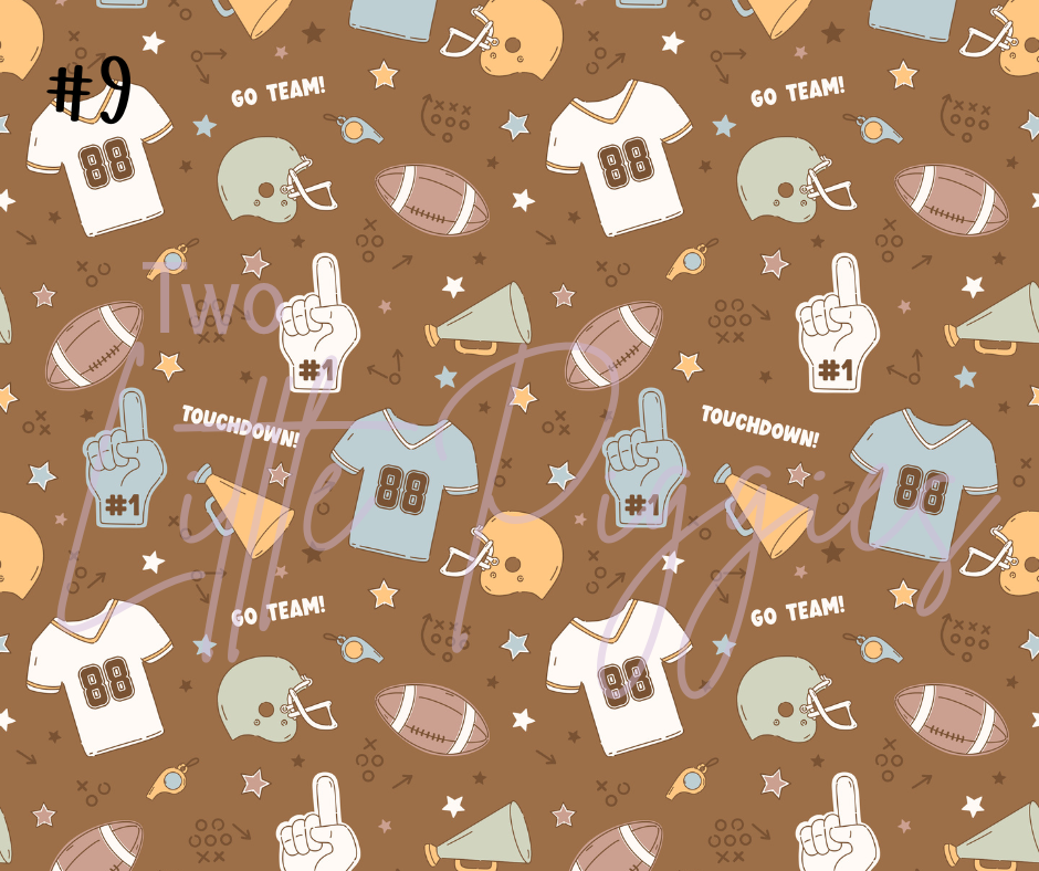 Printed Vinyl - Retro Football