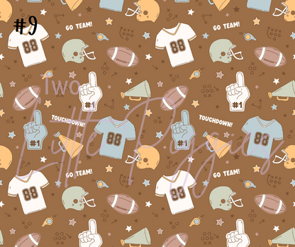Printed Vinyl - Retro Football