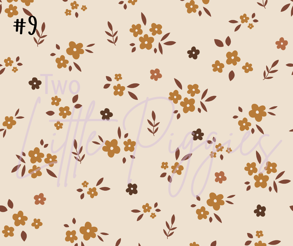 Printed Vinyl - Fall Floral