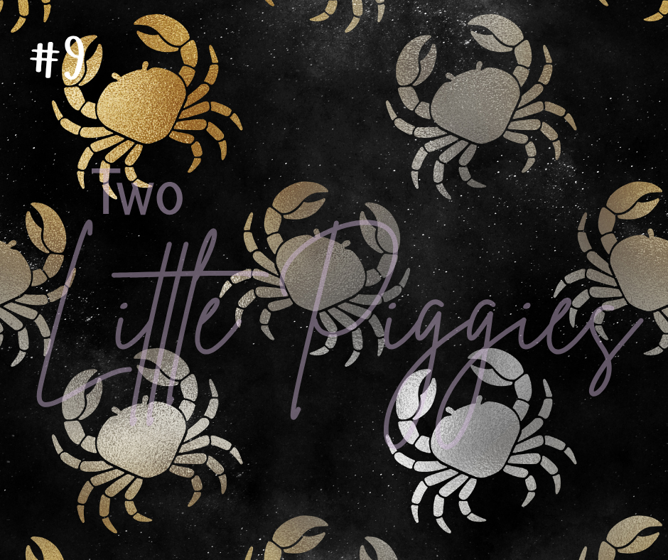 Printed Vinyl - Cancer - Black and Gold