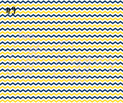 Printed Vinyl - Cheer - Blue and Yellow