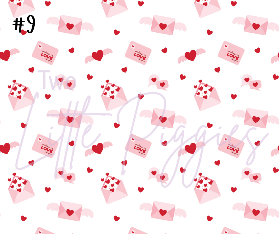 Printed Vinyl - Valentine - Love Letters
