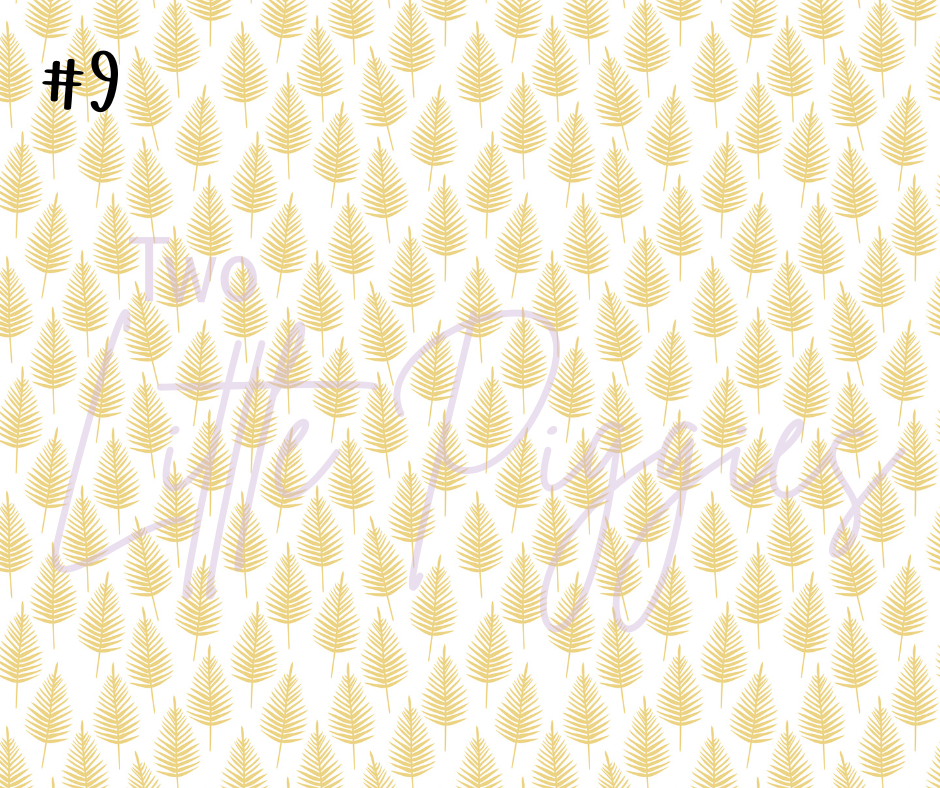 Printed Vinyl - Tropical Leaves Collection