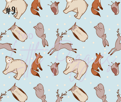 Printed Vinyl - Winter Animals
