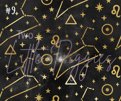 Printed Vinyl - Leo - Black and Gold