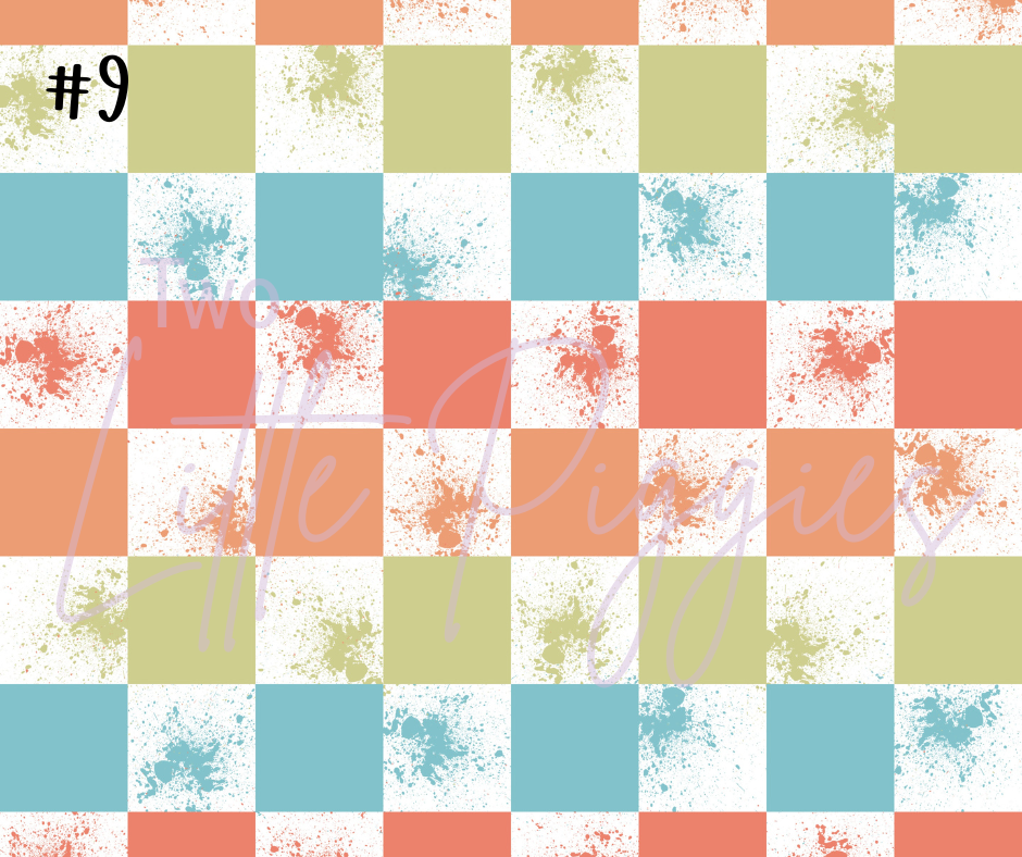 Printed Vinyl - Checkered Good Vibes