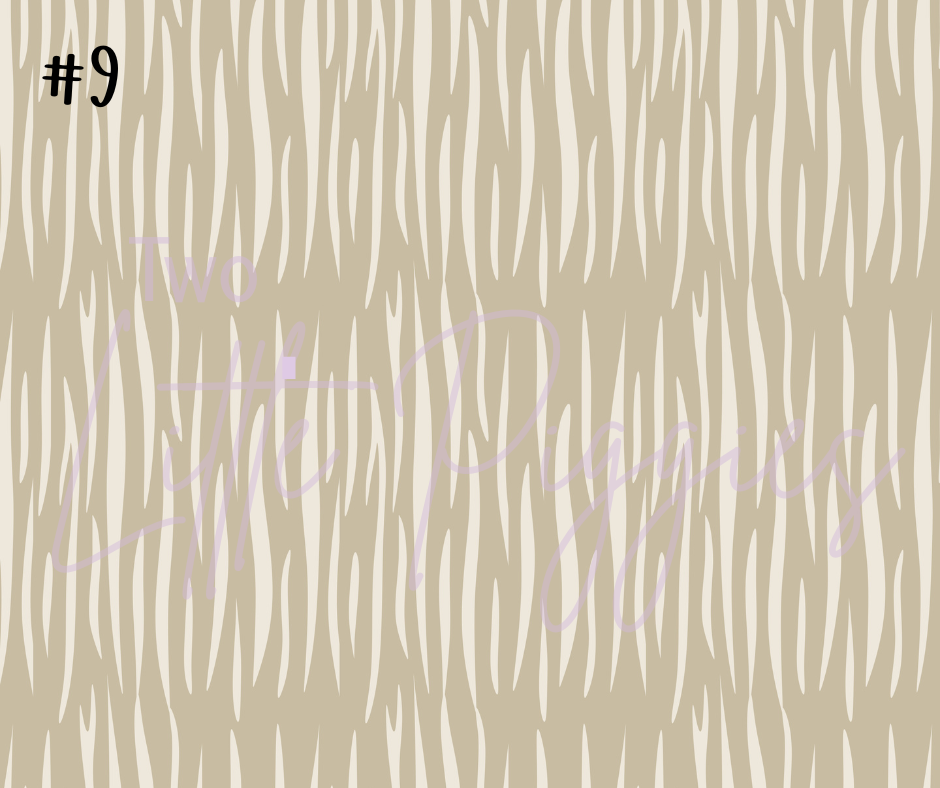 Printed Vinyl - Neutral Safari Collection