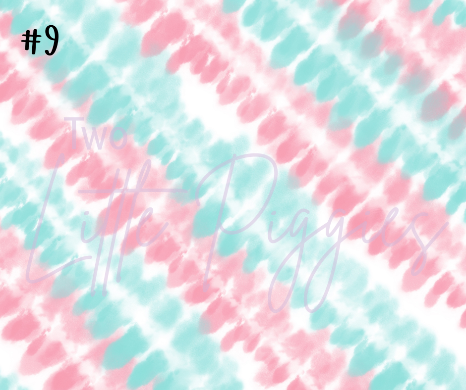Printed Vinyl - Pastel Tie Dye