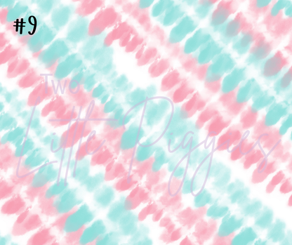Printed Vinyl - Pastel Tie Dye