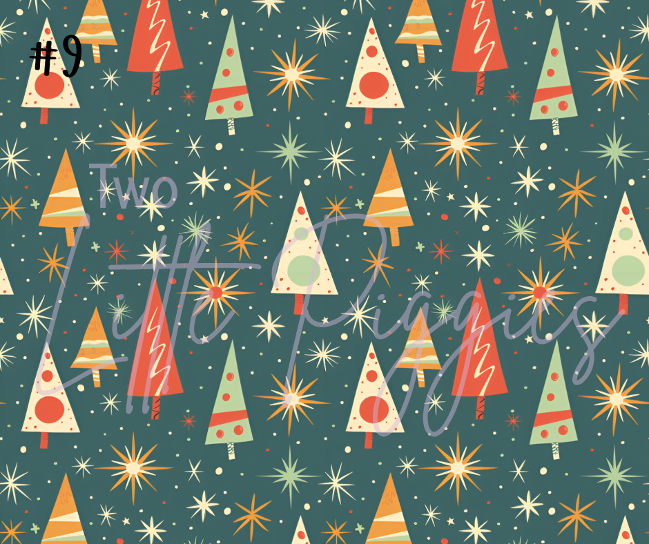 Printed Vinyl - 50s Christmas