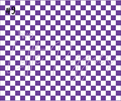 Printed Vinyl - Checkers - Regular