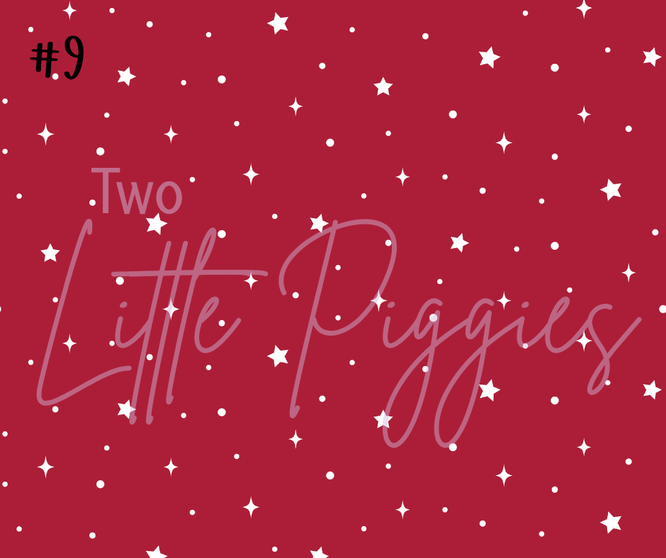 Printed Vinyl - Christmas - Navy and Berry