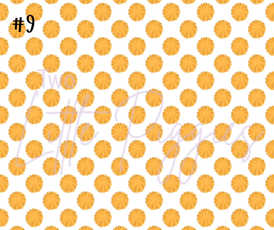 Printed Vinyl - Cheer - Maroon and Gold