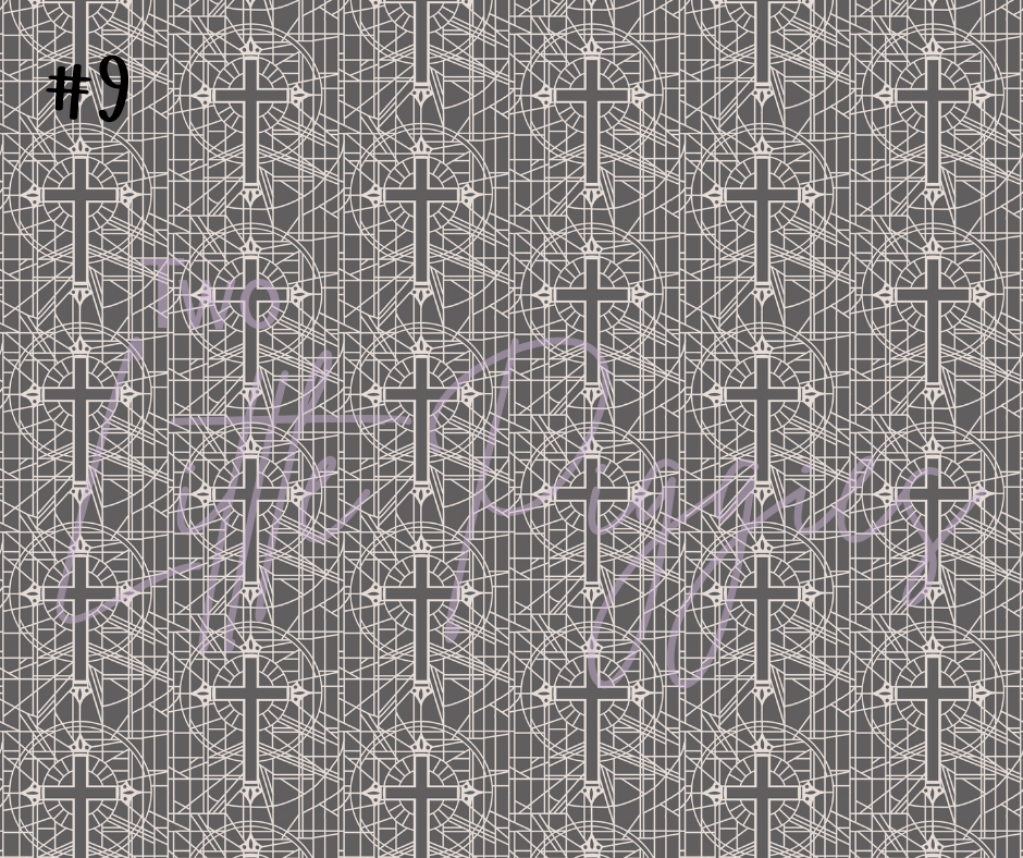 Printed Vinyl - Colorful Crosses