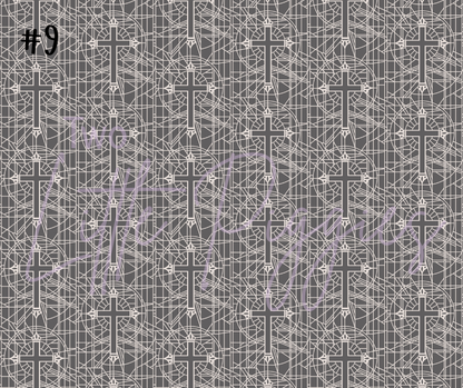 Printed Vinyl - Colorful Crosses