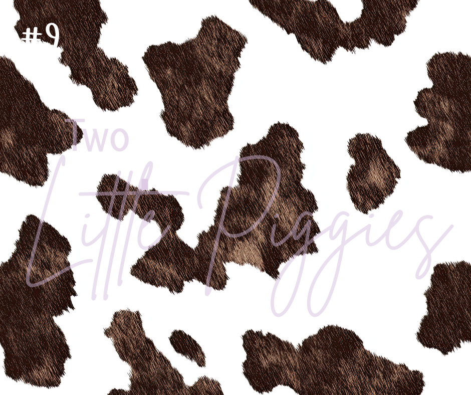 Printed Vinyl - Cowhide Collection