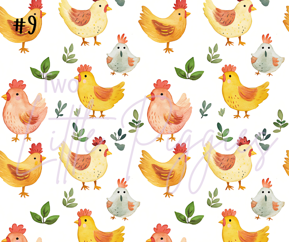 Printed Vinyl - Chickens 2