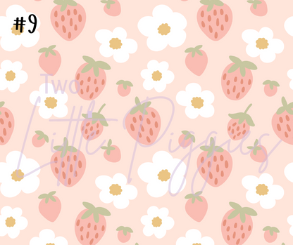 Printed Vinyl - Whimsy Strawberry Collection