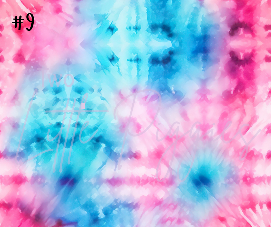 Printed Vinyl - Tie Dye Collection