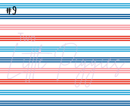 Printed Vinyl - Red, White and Blue Collection